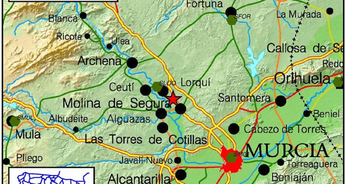 Un terremoto despierta a Altorreal y Molina de Segura