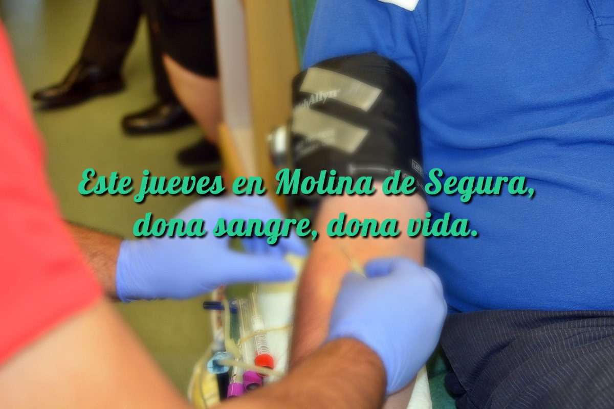 Este jueves en Molina de Segura: dona sangre, dona vida