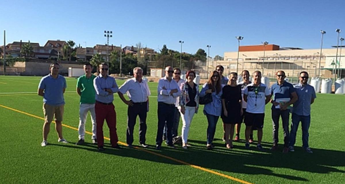 Las obras del campo de fútbol de Altorreal estarán finalizadas este mes