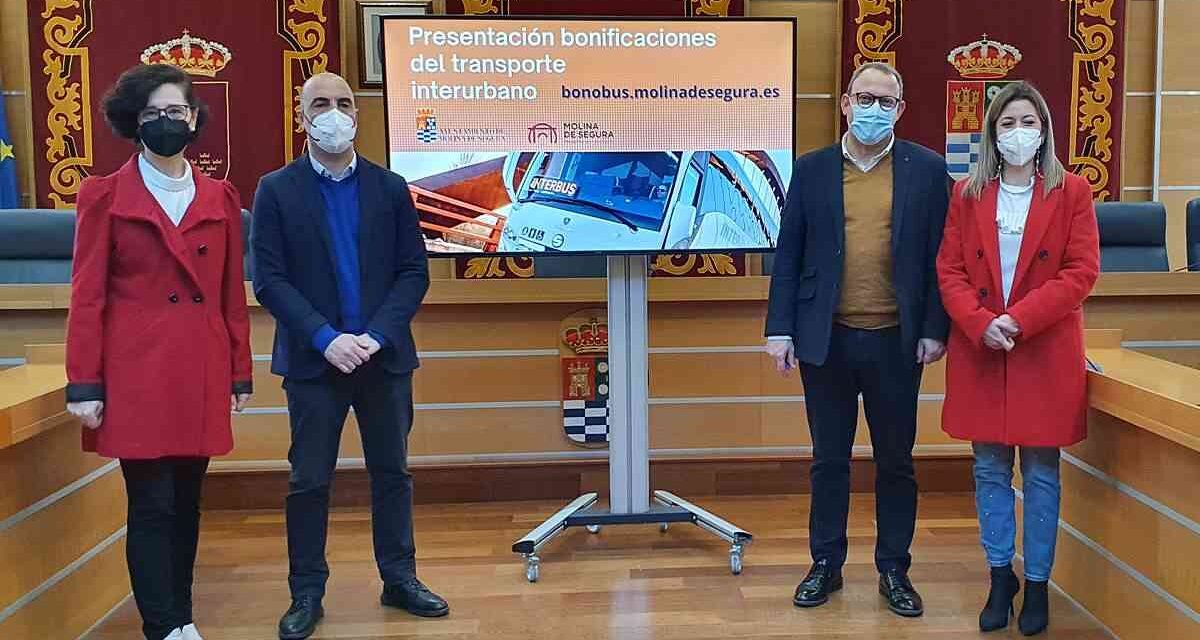 El autobús DE MOLINA DE SEGURA será gratuito para estudiantes, parados, jubilados y personas discapacitadas